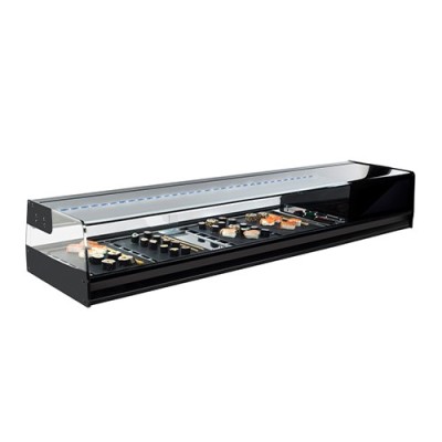 Vitrina sushi cuba plana cristal curvo SHS-150I Vitrinas Gómez Vitrina sushi cuba plana cristal curvo SHS-150I Vitrinas Gómez