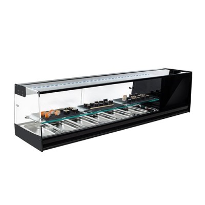 Vitrina estante sushi bandejas cristal recto SHS-8IE Vitrinas Gómez Vitrina estante sushi bandejas cristal recto SHS-8IE Vitrinas Gómez