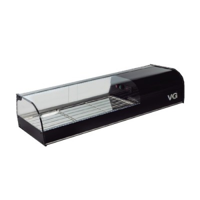 Vitrina refrigerada cuba plana cristal curvo F-BLACK200 Vitrinas Gómez Vitrina refrigerada cuba plana cristal curvo F-BLACK200 Vitrinas Gómez