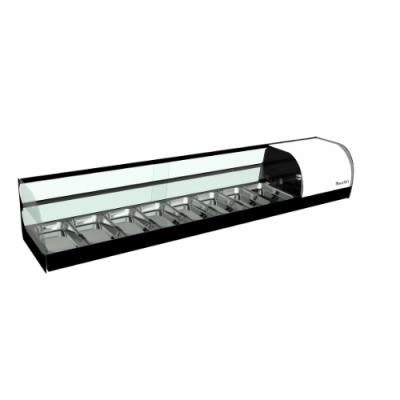 Vitrina frigorífica 2 pisos IRON 8 bandejas Movilfrit