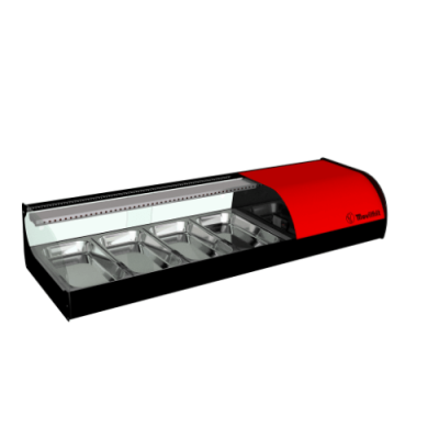 Vitrina frigorífica IRON 4 bandejas sushi Movilfrit Vitrina frigorífica IRON 4 bandejas sushi Movilfrit