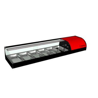 Vitrina frigorífica IRON 6 bandejas sushi Movilfrit Vitrina frigorífica IRON 6 bandejas sushi Movilfrit