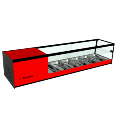 Vitrina frigorífica 2 pisos CUB 6 bandejas Movilfrit Vitrina frigorífica 2 pisos CUB 6 bandejas Movilfrit
