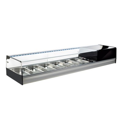 Vitrina refrigerada bandejas cristal curvo 20R-F8 Vitrinas Gómez Vitrina refrigerada bandejas cristal curvo 20R-F8 Vitrinas Gómez