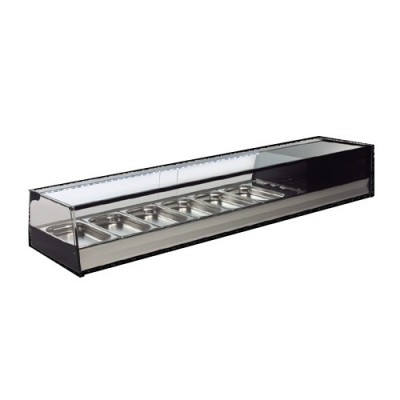 Vitrina refrigerada bandejas cristal recto R-8I Vitrinas Gómez Vitrina refrigerada bandejas cristal recto R-8I Vitrinas Gómez