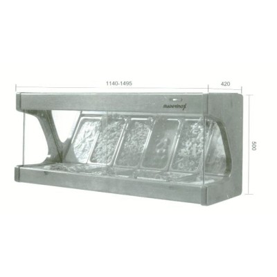 VITRINA REFRIGERADA TAPAS EVA 8 BANDEJAS MADERINOX VITRINA REFRIGERADA TAPAS EVA 8 BANDEJAS MADERINOX