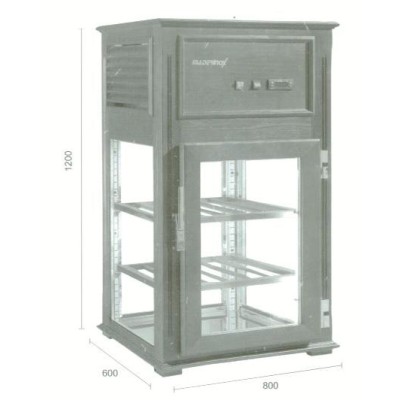 VITRINA VERTICAL REFRIGERADA MADERINOX VITRINA VERTICAL REFRIGERADA MADERINOX