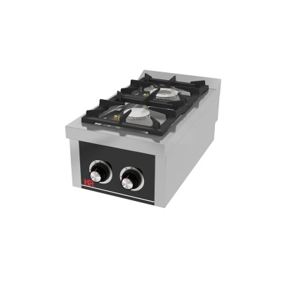 Cocina industrial 2 fuegos serie 750 sobremesa C2F750S HR Fainca Cocina industrial 2 fuegos serie 750 sobremesa C2F750S HR Fainca