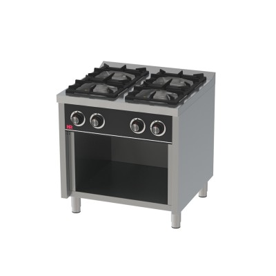 Cocina industrial 4 fuegos serie 750 estante C4F750E HR Fainca