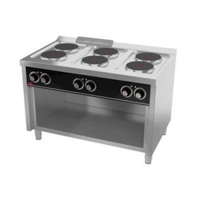 Cocina eléctrica 6 placas serie 750 CE6P750E HR Fainca Cocina eléctrica 6 placas serie 750 CE6P750E HR Fainca