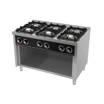 Cocina industrial 6 fuegos serie 900 C6F900E HR Fainca Cocina industrial 6 fuegos serie 900 C6F900E HR Fainca