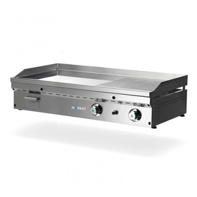 Fry-top placa semi-ranurada full-crom a gas FCR-120 Mainho Fry-top placa semi-ranurada full-crom a gas FCR-120 Mainho