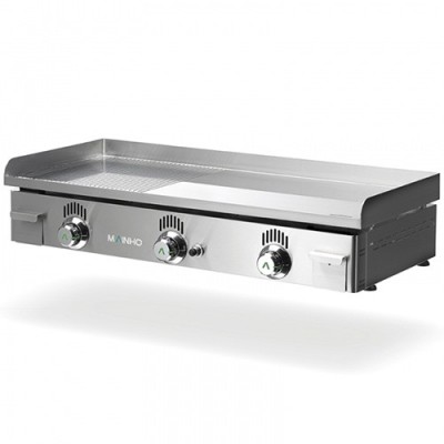 Plancha a gas placa semi-ranurada cromo duro NCR-100N Mainho Plancha a gas placa semi-ranurada cromo duro NCR-100N Mainho
