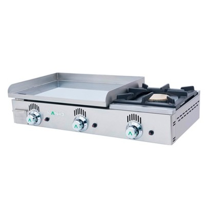Plancha a gas placa lisa rectificada con fogón NSF-60N Mainho Plancha a gas placa lisa rectificada con fogón NSF-60N Mainho