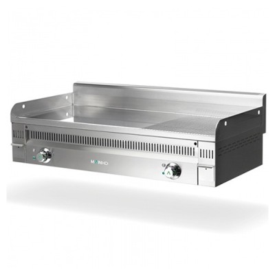 Fry-top placa semi-ranurada eléctrico PCR-120ET Mainho Fry-top placa semi-ranurada eléctrico PCR-120ET Mainho