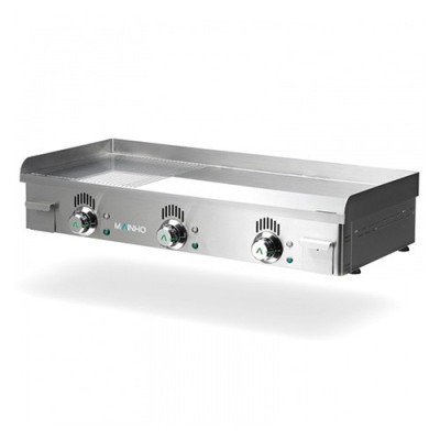 Plancha eléctrica placa semi-ranurada cromo duro NCREM-100N Mainho Plancha eléctrica placa semi-ranurada cromo duro NCREM-100N Mainho