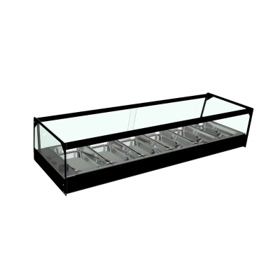 Vitrina calefactora CUB 6 bandejas Movilfrit