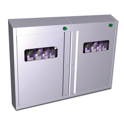 Armario esterilizador de cuchillos rayos U.V. doble Fricosmos