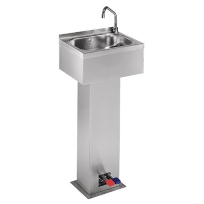LAVAMANO CON PEDESTAL DOS PULSADORES LVPP INOXMOBEL LAVAMANO CON PEDESTAL DOS PULSADORES LVPP INOXMOBEL