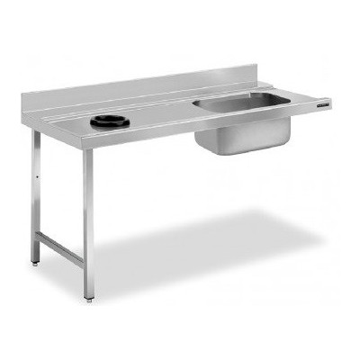 Mesa prelavado aro desbarazado cubeta derecha Distform Mesa prelavado aro desbarazado cubeta derecha Distform