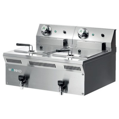 Freidora eléctrica con grifo 8+8L ELF-62 EMG Mainho Freidora eléctrica con grifo 8+8L ELF-62 EMG Mainho