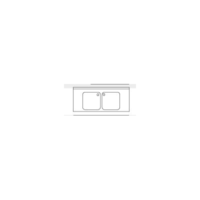 Fregadero puertas correderas 1400x700mm Distform Fregadero puertas correderas 1400x700mm Distform