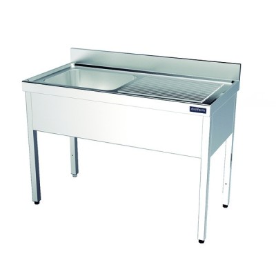 Fregadero con bastidor 800x500 escurridor izq Distform Fregadero con bastidor 800x500 escurridor izq Distform