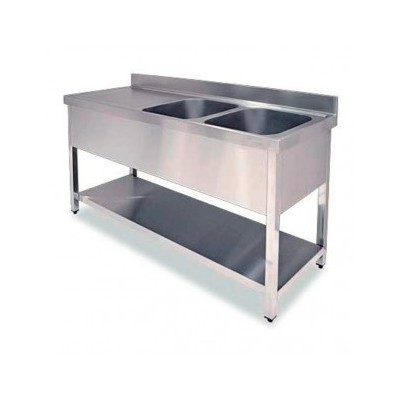 Fregadero 2 senos escurridor izq. 2000x700mm Distform Fregadero 2 senos escurridor izq. 2000x700mm Distform