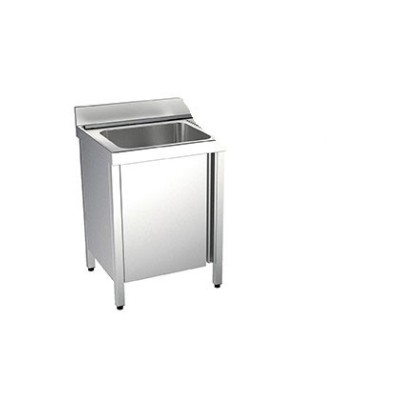 Fregadero 1 seno con puerta 700x700mm Distform