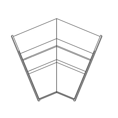 Vitrina neutra angular CVE-9N-AN45-RCB Coreco Vitrina neutra angular CVE-9N-AN45-RCB Coreco
