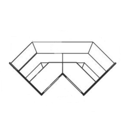 Vitrina refrigerada angular CVE-10-RN90-C Coreco Vitrina refrigerada angular CVE-10-RN90-C Coreco