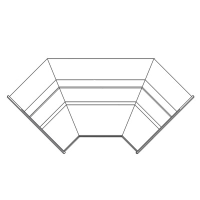Vitrina refrigerada angular CVE-10-AN90-C Coreco Vitrina refrigerada angular CVE-10-AN90-C Coreco