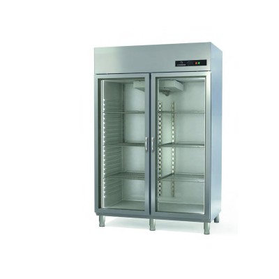 Armario GN 2/1 refrigeración puertas cristal CGRE-1002-SPF Coreco Armario GN 2/1 refrigeración puertas cristal CGRE-1002-SPF Coreco