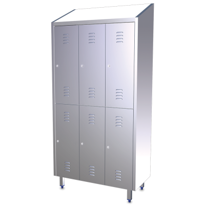 Taquilla modular de seis puertas Fricosmos Taquilla modular de seis puertas Fricosmos