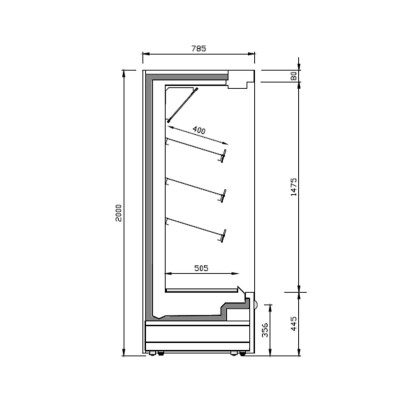 Mural expositor refrigerado MN6 PC H1 Infrico Mural expositor refrigerado MN6 PC H1 Infrico
